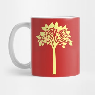 yellow bright bold tree Mug